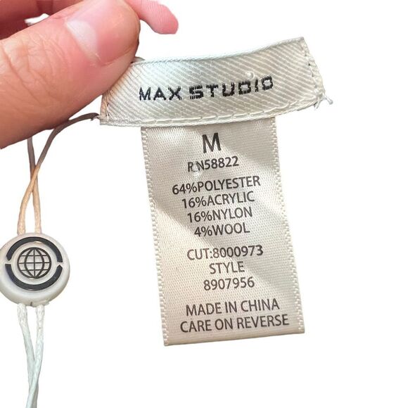 NWT! Max Studio black wool blend sweater dress - Picture 3 of 9